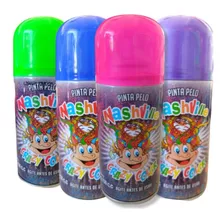 Pinta Pelo Aerosol Lavable Colores Cotillón Pack X 12u. 