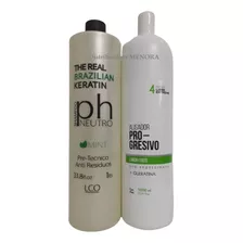 Kit Shampoo Neutro Real Brazilian + Tratamiento F4 1 Litro