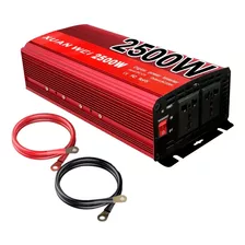 Convertidor Inversor 2500w 12v 220v Camping Auto Usb Nautica