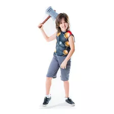 Fantasia Infantil Thor Martelo Festa Toys Master