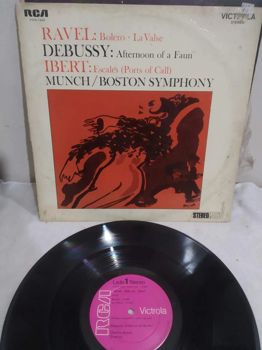 Ravel - Debussy - Ibert - Munch/Boston Symphony - vinilo 1980