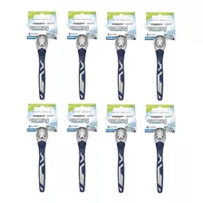 8 Un. Aparelho De Barbear Schick Quattro Titanium