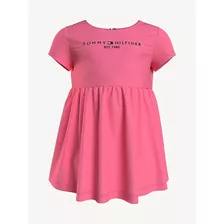 Vestido Infantil Tommy Hilfiger Rosa 12m