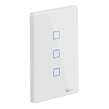 Interruptor Triple Táctil Para Luz De Pared Inteligente Wifi