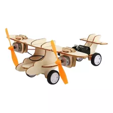 Avioneta Doble Helice Avion Para Armar Kit Ciencia Stem Diy