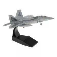 Miniatura Avião F-22 Raptor Eua American Navy Diecast 1:100 