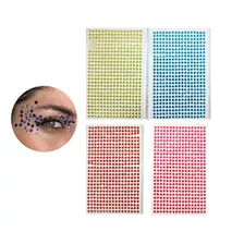 Strass Autoadhesivos Gemas Rostro Cuerpo Colores X Plancha