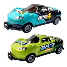 Brinquedo Carrinho Maluco Bate E Pula Kit Com 2un Crazy Cars