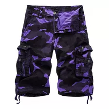 Bermudas Masculinos De Camuflagem Plus Size