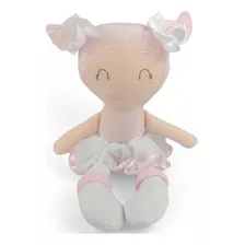 Zip Toys Bonequinha Pelúcia Menina Bailarina Bia Rosa