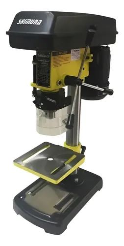 Taladro Agujereadora De Banco Shimura 13mm 1/2 Hp 5 Velocidades Shtbn-13 Dgm Amarillo