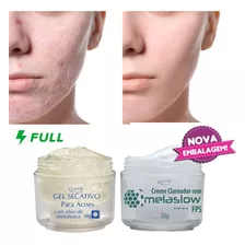 Kit Gel Secativo Acnes + Clareador Facial Marcas De Espinhas