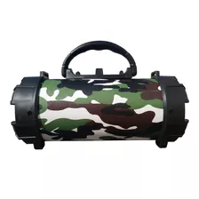 Alto-falante Grasep D-p13 Portátil Com Bluetooth Camuflado 