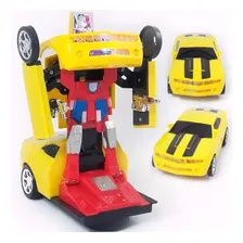 Brinquedo Carro Camaro Bumblebee Trasformer Bate Volta