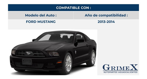 Espejo Mustang 2013-2014 Electrico Punto Ciego Corrugado Ore Foto 3