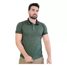 Camisa Polo Jacquard Malha Verde - Mr. Altmann