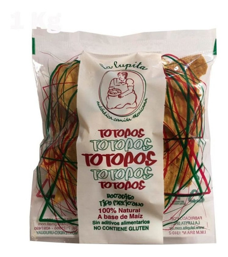 Totopos Tipo Mexicanos Naturales Sin Gluten 100 G