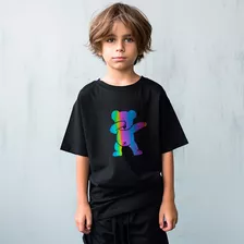 Camiseta Infantil Oversized Estampa Colorida E Moderna