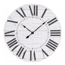 Reloj De Pared - Aspire Estelle French Country Shiplap - Rel