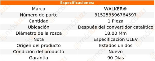 Sensor Ox O2 Despus Cc Volvo Xc60 2.0l 4 Cil 15/17 Walker Foto 6