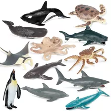 Realista Tubarão Golfinho Caranguejo Animale Marinho Toys