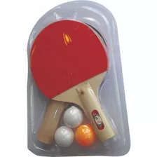 Set Ping Pong Tenis De Mesa Con 2 Paletas + 3 Pelotas Oferta