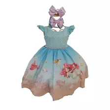 Vestido Infantil Pequena Sereia 2 Infantil Menina Do 1 Ao 3