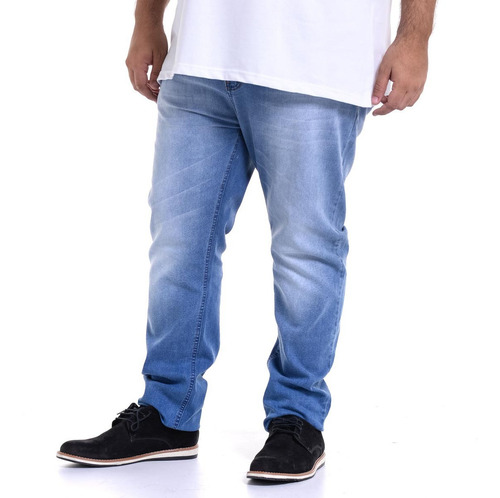 Calça Jeans Masculina Lycra Stretch Frete Grátis Plus Size