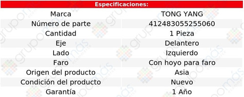 Rejilla Defensa Del Izq C/hoyo P/faro Jeep Compass 11/17 Foto 2