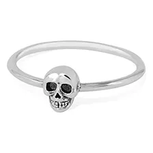 Anillo De Calavera De Plata De Ley Boma Jewelry, Tamaño 5