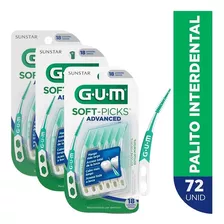 Kit Com 72 Soft Picks Advanced Gum
