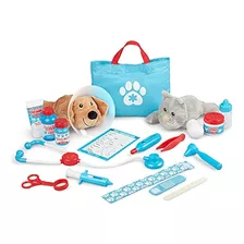 Melissa & Doug Examine And Treat Pet Vet Play Set (24 Piezas