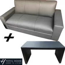 Sillon Sofa 3 Cuerpos + Mesa Ratona - Total Home Living Web