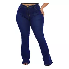 Calça Jeans Feminina Plus Size Com Elastano Milzem