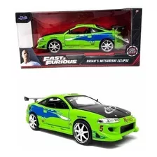 Miniatura Carro Brian Mitsubishi Eclipse 95 Velozes Furiosos Cor Verde