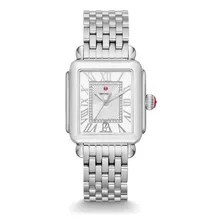 Michele Deco Madison Silver Sunray W Diamond Dial Silver