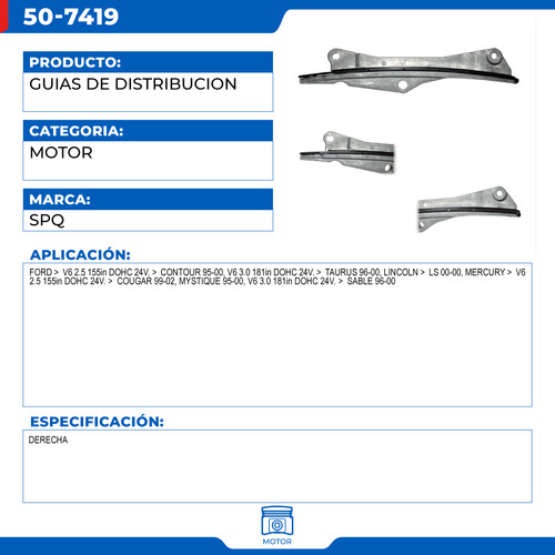 Gua De Distribucin Mercury Mystique 1995-2000 V6 2.5 Foto 2