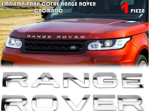 Emblema Letras Para Cofre R4nge Rover Cromado Varios Modelos Foto 2