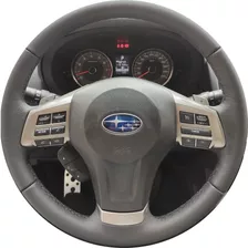 Capa De Volante Costurada Subaru Forester 2012 A 2019 Couro 