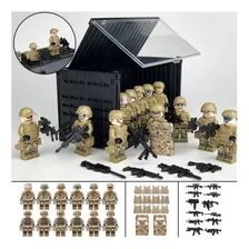 Minifiguras De Soldados Militares Juguetes Desert Force