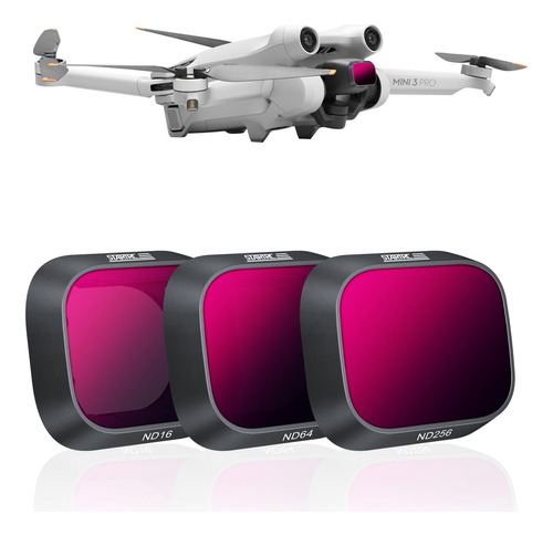 Kit Filtro Nd 3 Densidad Neutra Drone Dji Mini 3/3 Pro