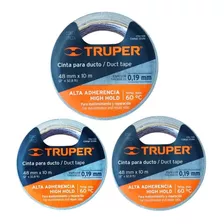 Pack 3 Cintas Para Ducto Alta Temperatura Truper 48mmx10mts.