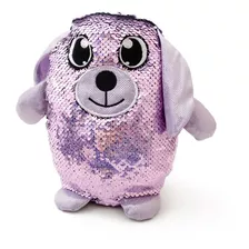 Peluche Muñeco Con Lentejuela Reversible Perro Oso Gato Rato