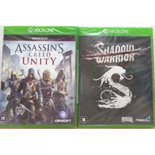 Jogos Xbox One: Assassins Creed Unity + Shadow Warrior Novos