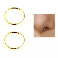 Piercing Argola Nariz Folheado A Ouro - Fininha