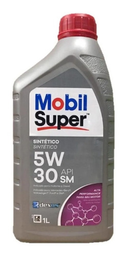 Aceite Sintético 5w-30 Api Sm Mobil Super 3000xe Auto Diesel