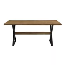 Mesa De Comedor Walker Edison Moderna De Madera Maciza De