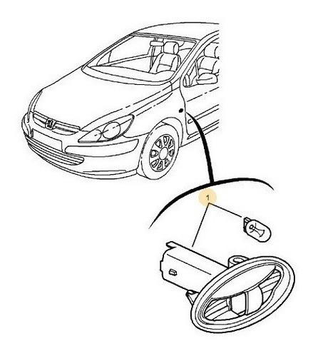 Foto de Luz Direccional Peugeot 307