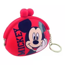 Porta Moeda Vermelho De Silicone Mickey Disney