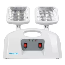 Pack 02 Lampara De Emergencia Led 2 Focos Philco Certificada